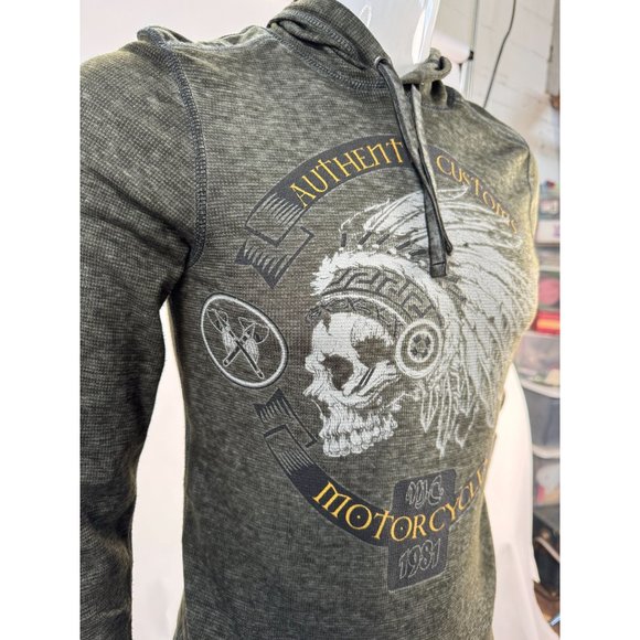 HELIX Printed Long Sleeve Thin Shirt Hoodie Mens Sz Small - Picture 13 of 16